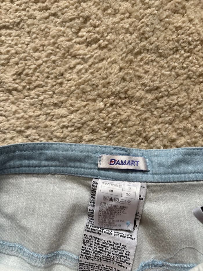 Pantacourr damarr bleu taille 48 - photo numéro 4