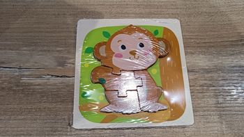 Puzzle en bois singe