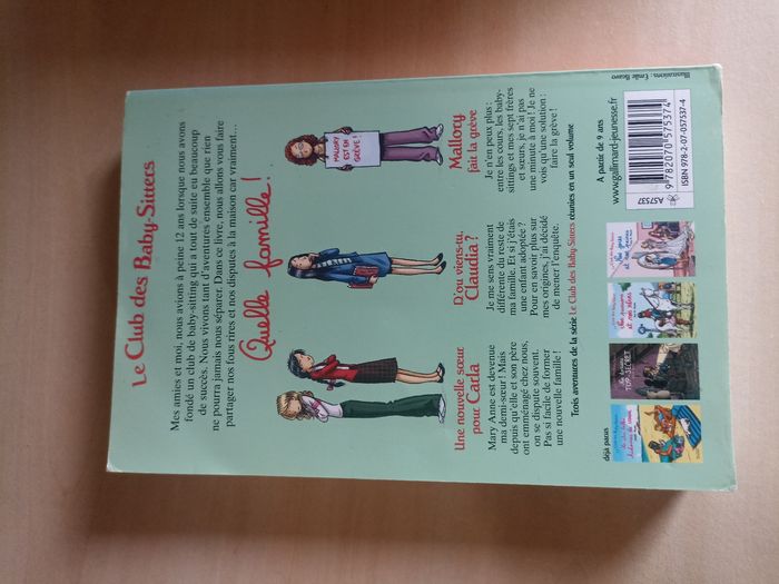 Livre "quelle famille" Le club des baby-sitter - photo numéro 2