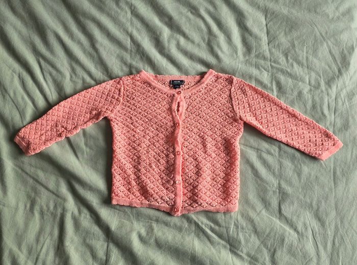 Gemo Kiabi Ensemble Robe Réversible Gilet Maille Très bon état 6 mois - photo numéro 8