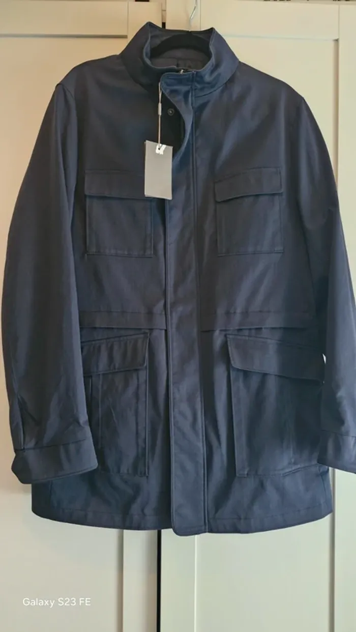 Veste parka mi saison multipoches marinehomme neuve jamais portée Ollygan