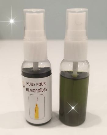 Lot de 2 Flacons d'Huile pour Hémorroïdes (60 ml) Décongestionnant