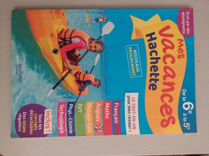 Cahier de vacances de la 6e vers la 5e (A34)
