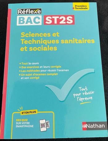 Livre BAC ST2S Sciences et Techniques sanitaires et sociales 