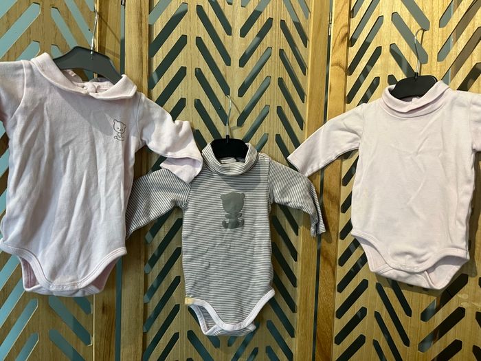 Lot bodies fille 74cm - photo numéro 2