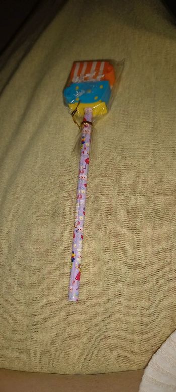 Crayon avec 2 gommes santoro