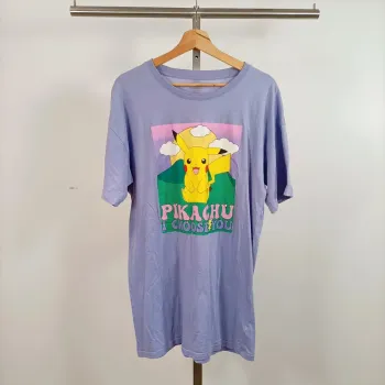 T-shirt long / robe violet Pokémon Pikachu – Undiz – Taille M A679