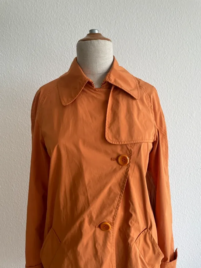 Trench orange ceinturé Max Mara Studio - photo numéro 6