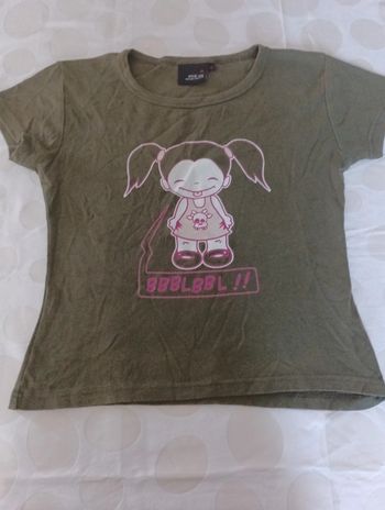 Tee shirt court manches courtes Mystic Girls taille 14 ans rétro vintage manga