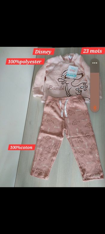 Ensemble Bambi fille 23 mois 