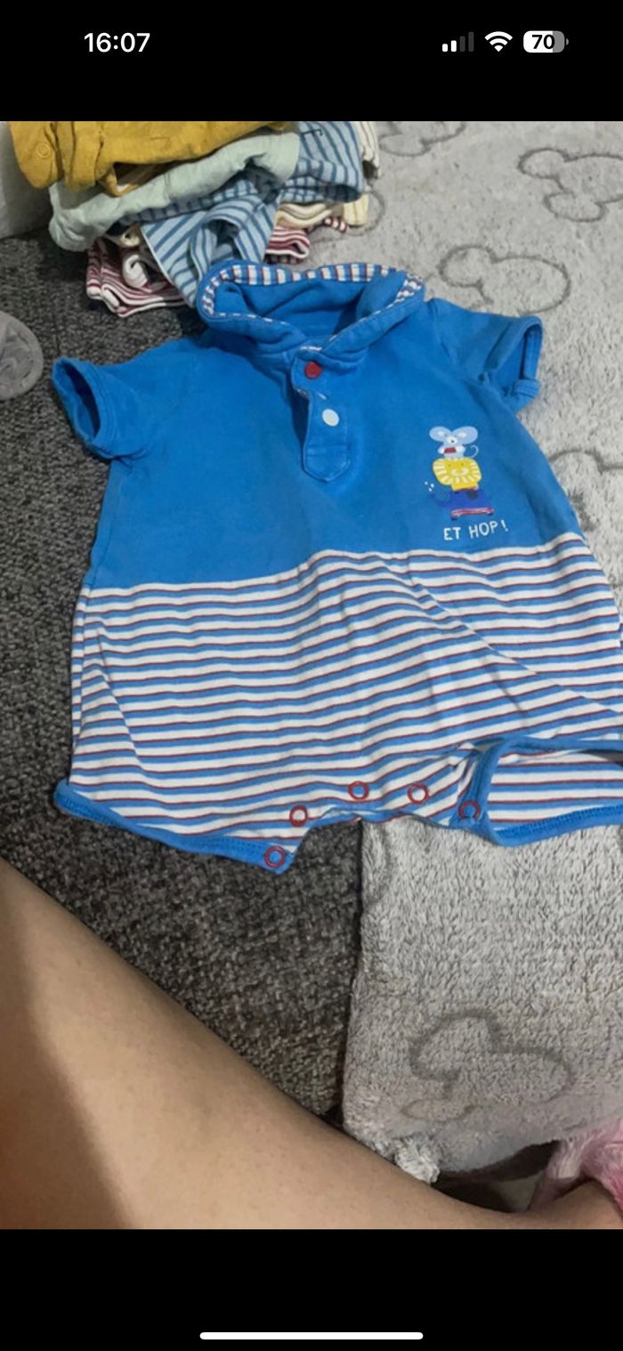 Barboteuse garçon 1 mois