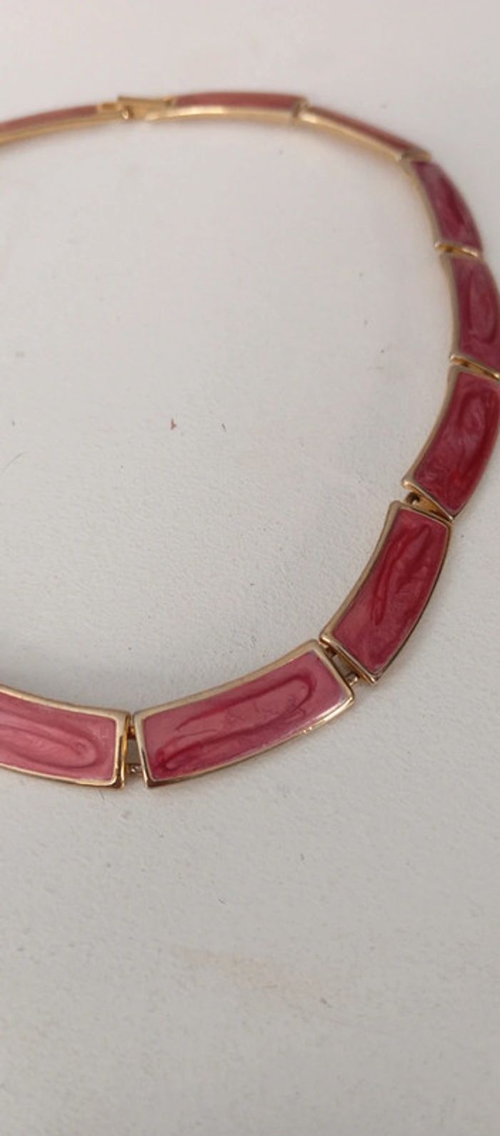 Ras du cou façon Monet plaques email - photo numéro 3