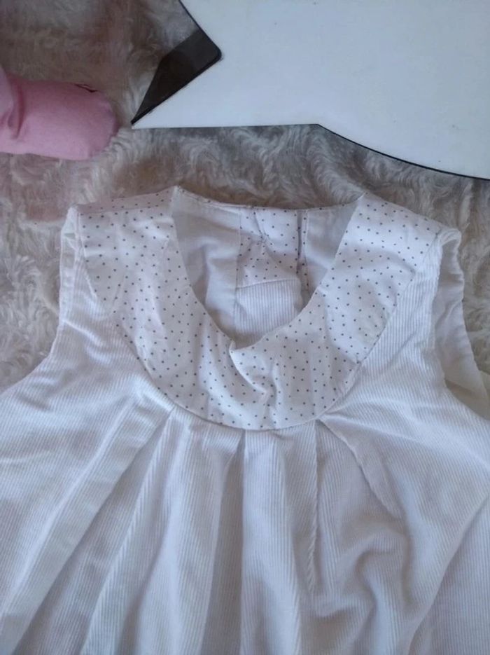 Robe velours Fille 6/9 mois Winnie Disney Baby 100% coton - photo numéro 3