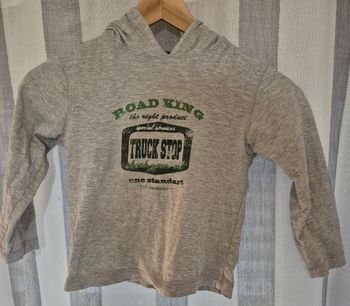 Tee-shirt gris à capuche manches longues Tex Kids