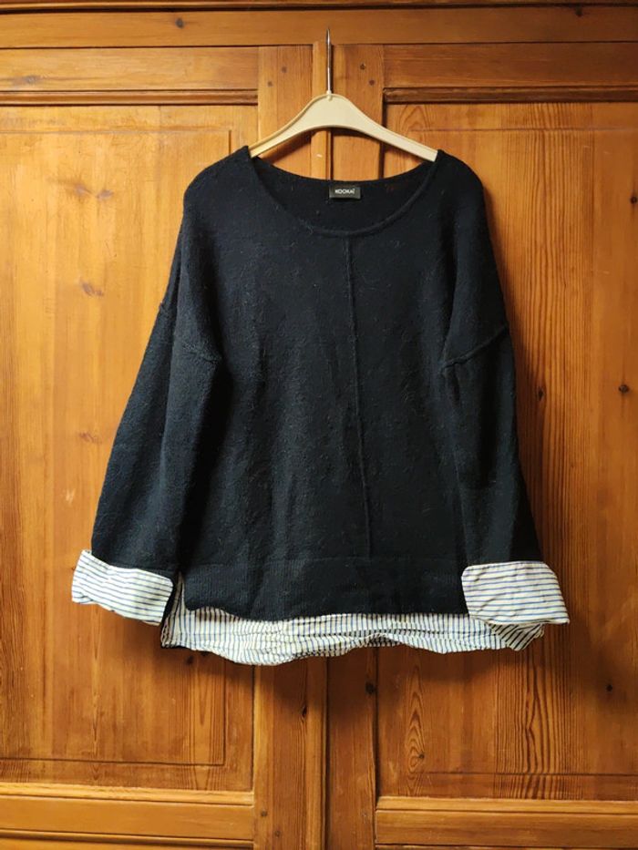 Pull Kookaï bleu marine chemise