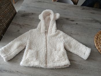 Veste molletonnée beige