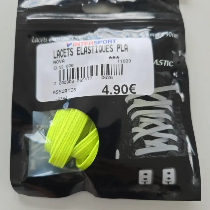 Lot de 2 lacets élastiques sans noeud neufs - photo numéro 2