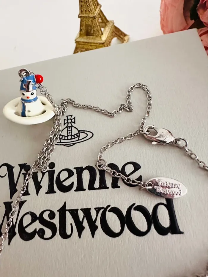 🛷Collier Vivienne Westwood bonhomme de neige – édition collector hivernale - photo numéro 3