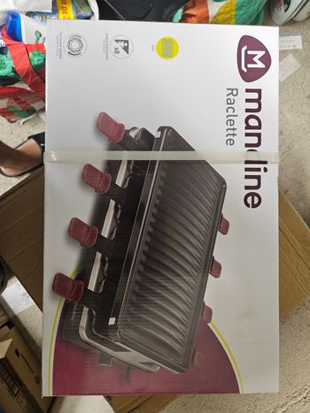 Appareil à raclette et gril 8 personnes MRG8P1200-23 MANDINE