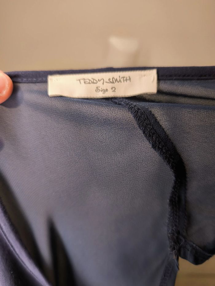 Tops dos nu Teddy Smith Femme Taille 2 Bleu - photo numéro 6