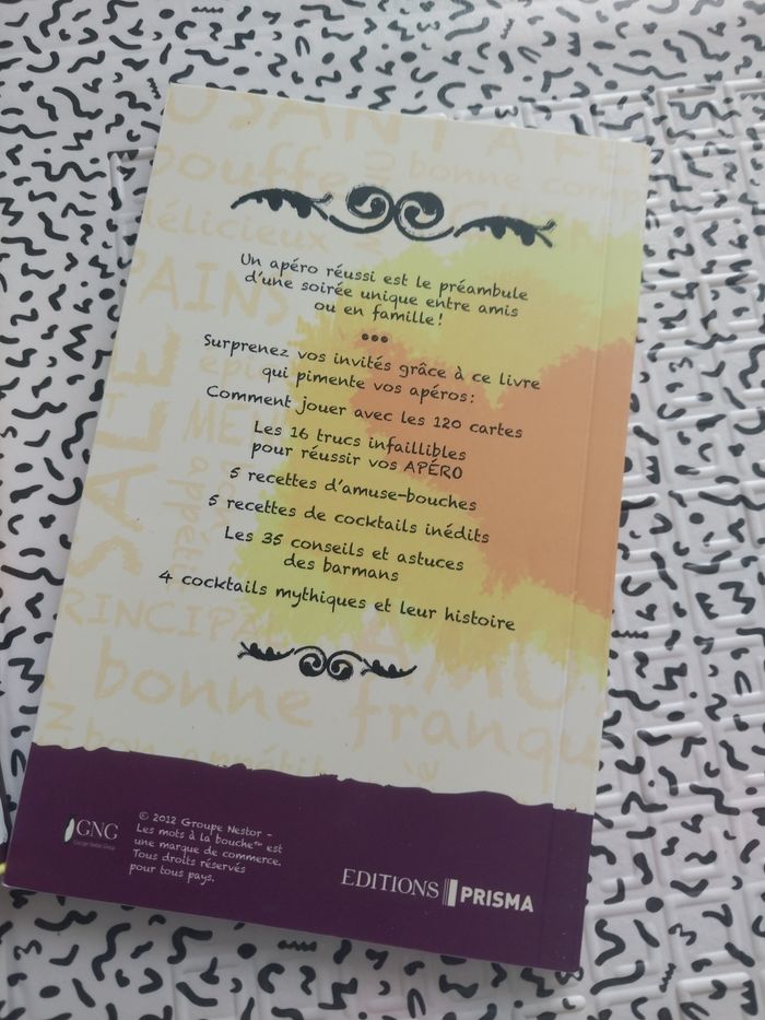 Coffret jeu apéro Les mots à la bouche + livre recettes & défis - photo numéro 5