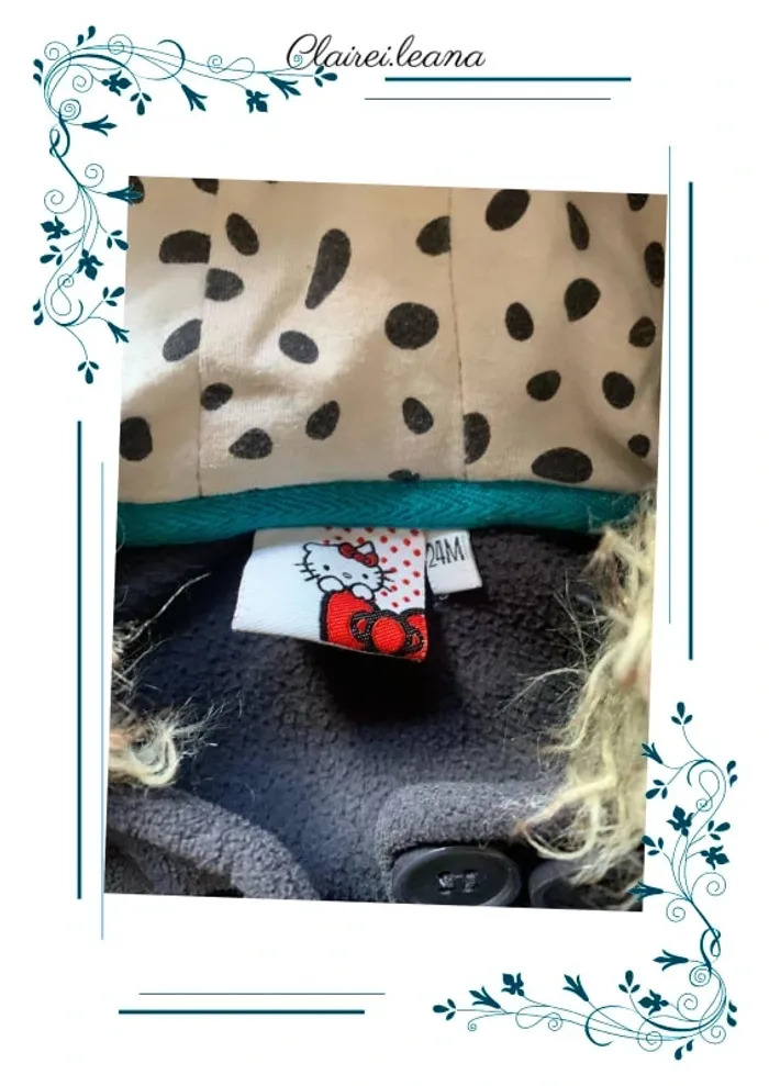 🛑 manteau hello kitty 🛑 24 mois - photo numéro 3