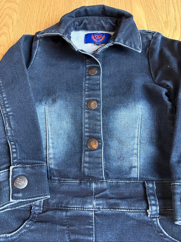 Robe en jean fille taille 92 - photo numéro 3