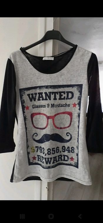 Tshirt manche 3/4 taille 2