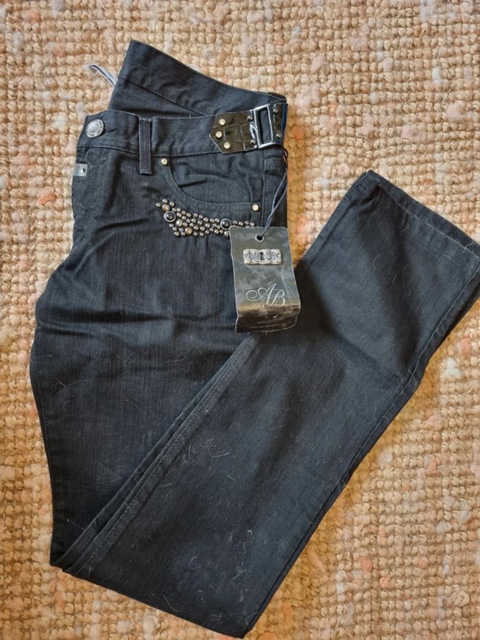 Jean noir fantaisie T46
