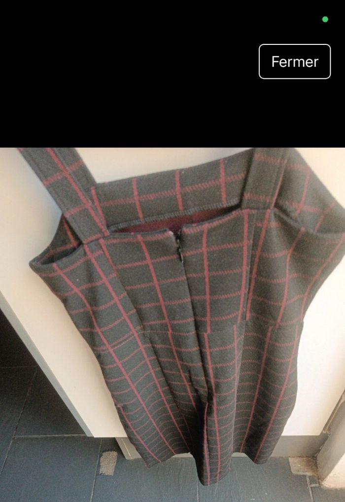 Robe à carreaux à bretelles - photo numéro 2