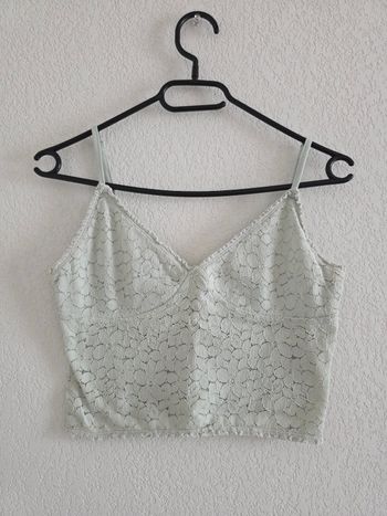 Crop top bleu clair/menthe Pimkie taille s