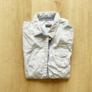 Napapijri Chemise Explorer Homme Bleu Exclusive Vintage Collection Travel (Taille M)