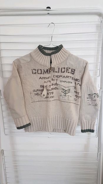 Gros pull complices style militaire 6 ans