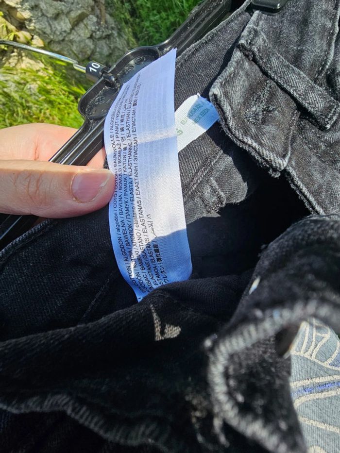 Jean évasé noir fille adolescente femme xxs - photo numéro 2