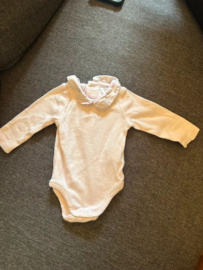 Body fille avec col 1 mois