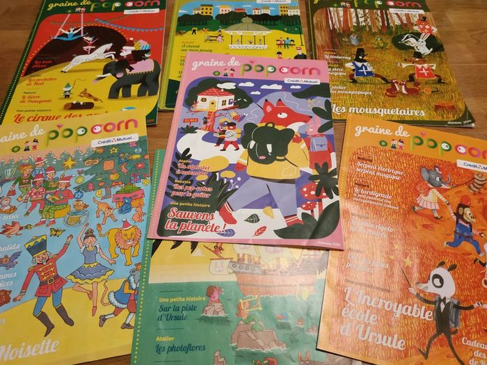 Lot de 7 magazines Graine de popcorn - photo numéro 2