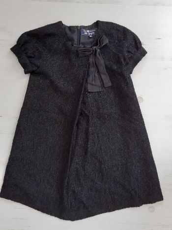 Robe de fête fille noir pailleté 8 ans Lili Gaufrette