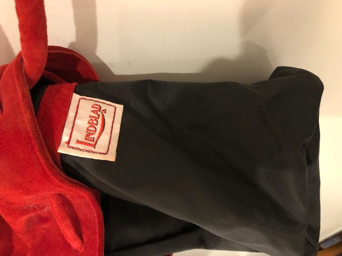Sac rouge baluchon cuir - photo numéro 10