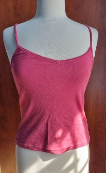 Débardeur rose à bretelles 36-38