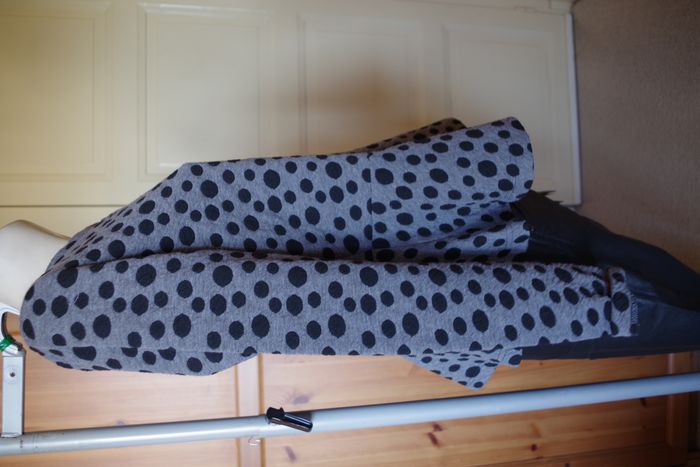 Tounique Vila - pois gris chiné et noir T. XL - 42 - photo numéro 6