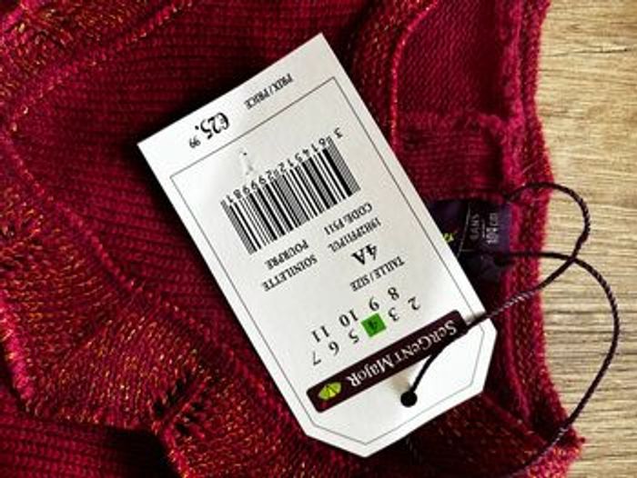 Pull bordeaux fille Sergent Major 4 ans NEUF ✨ - photo numéro 2