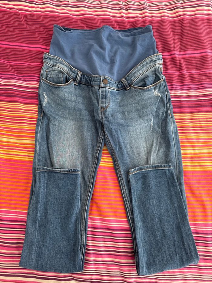 Jean grossesse bandeau élastique maternité taille M - photo numéro 2