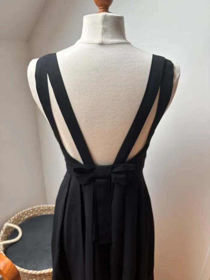 🖤 Robe noire dos croisé avec noeud - modèle Rencontre - Claudie Pierlot 🖤 T38 - photo numéro 9