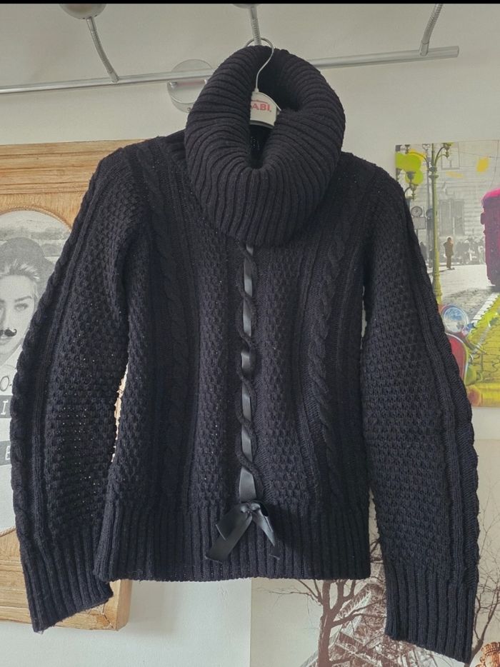 Pull gros col roulé