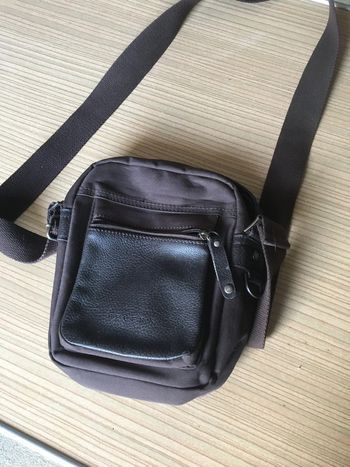 Sacoche homme marron