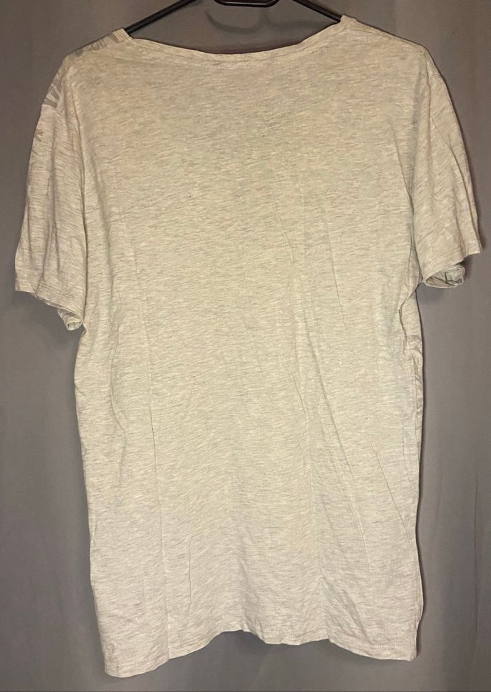 Tee-shirt gris clair,foncé et corail pastel - photo numéro 2
