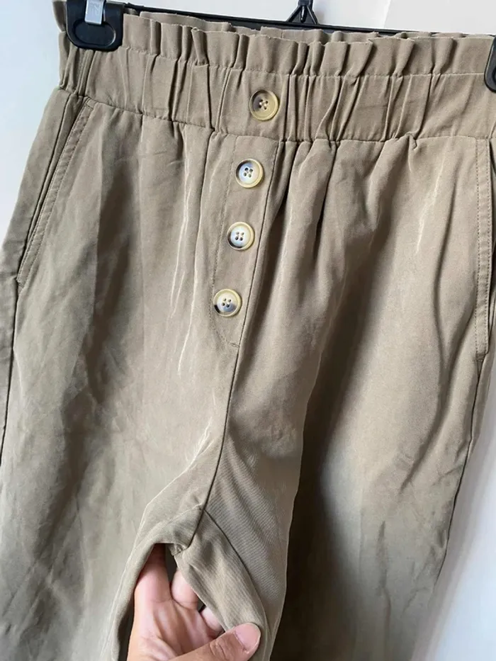 Pantalon cargo droit S 36 Zara - photo numéro 3