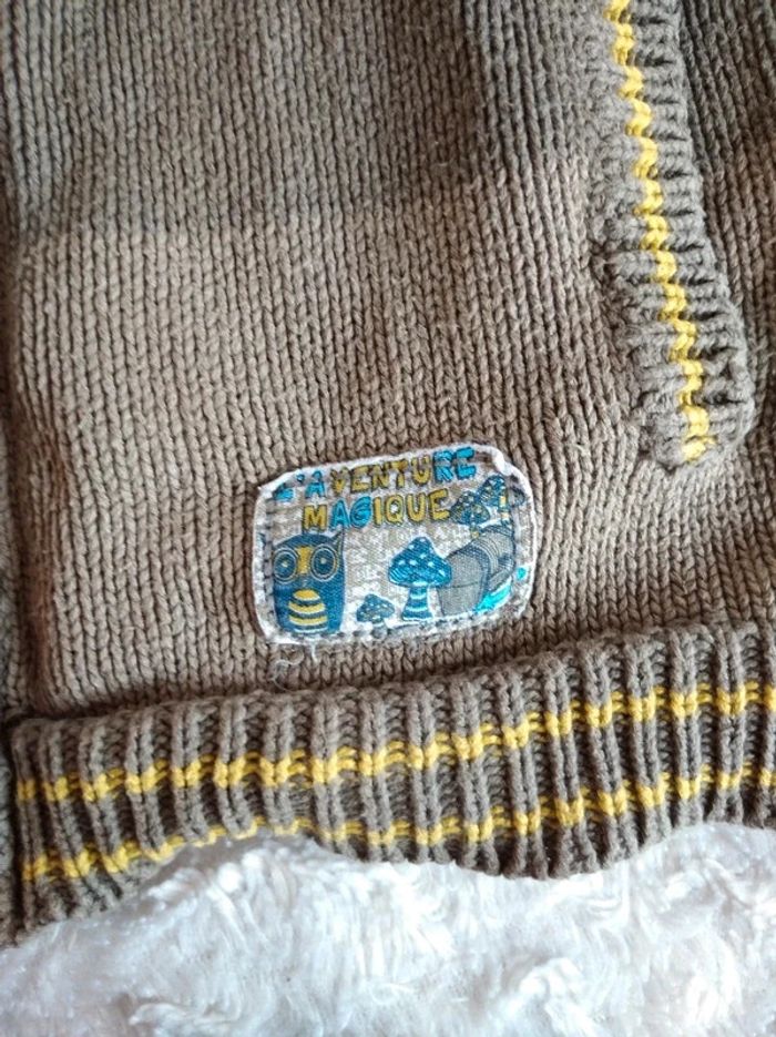 Gilet zippé maille Garçon 4 ans Sergent major 100% coton - photo numéro 6