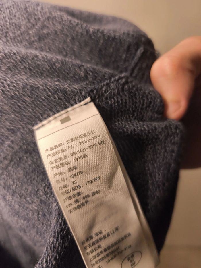 Pull Abercrombie & Fitch Femme Taille XS Gris - photo numéro 6