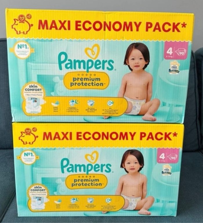 [-25% code SABLIER25] 180 couches Pampers premium protection taille 4